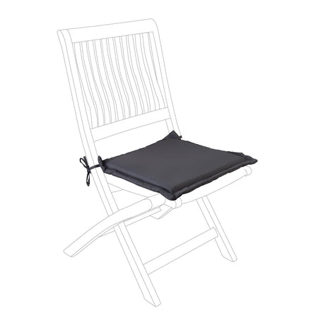 Cuscino per sedia trapuntato in poliestere 180 idrorepellente per interno ed esterno.