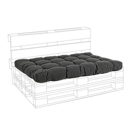 Cuscino imbottito per pedane in legno divani per pallet con bancali 120 cm