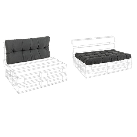 Cuscino imbottito per pedane in legno divani per pallet con bancali 120 cm
