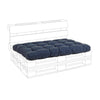 Cuscino imbottito per pedane in legno divani per pallet con bancali 120 cm