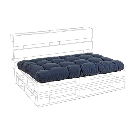 Cuscino imbottito per pedane in legno divani per pallet con bancali 120 cm