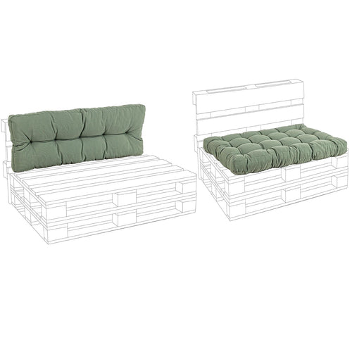 Cuscino imbottito per pedane in legno divani per pallet con bancali 120 cm