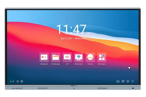 Machpower display touch interattivo 75 16:9 4k uhd, 20 tocchi, 3gb ram / 32 gb storage, vga/hdmi, lan/wifi, usb-c, staffa inclusa, android 9 educational - EB-TS75C-039