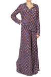 MALIPARMI Maliparmi - Pantalone - 450750 - Blu/Marrone da donna