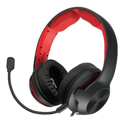 Cuffie gaming hori nsw-200u switch headset pro black e red - NSW 200U