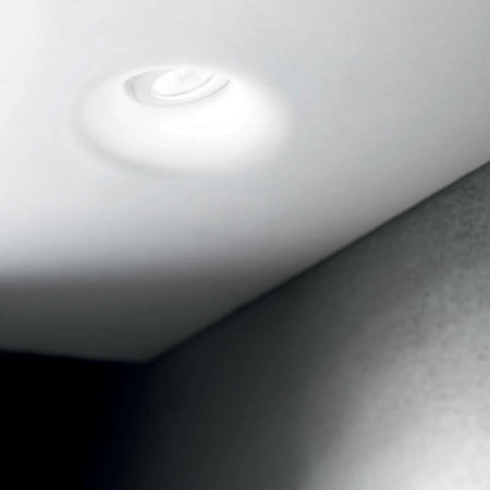 *STOCK* Portafaretto In Gesso Ceramico ad incasso Orientabile 155x155mm 40W GU10 IP20