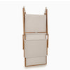 Lettino prendisole Woody in texilene per giardino e balcone con tettuccio