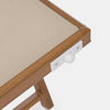 Lettino prendisole Woody in texilene per giardino e balcone con tettuccio