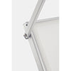 Lettino prendisole Cross con ruote in alluminio anodizzato e texilene per giardino e balcone con tettuccio