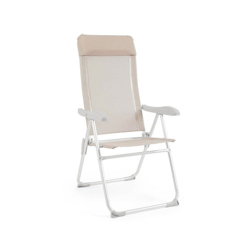 Sedia sdraio Cayo in alluminio e textilene da mare e giardino regolabile