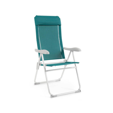 Sedia sdraio "Cayo" in alluminio e textilene da mare e giardino regolabile
