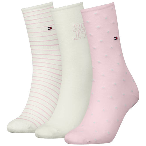 Tommy Hilfiger gift box 3 paia calzini da donna rosa 701236464002
