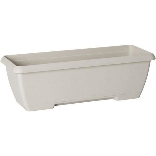 Giardiniere - GARDEN ID Teramo - Bianco 60 cm - Durevolezza - Riserva idrica integrata - Riciclato e riciclabile al 100% - Volume per le piante