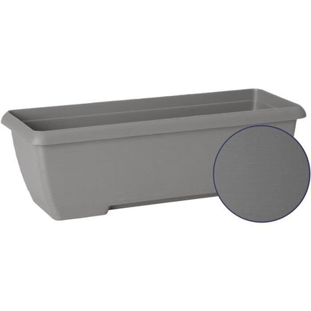 Jardiniere - GARDEN ID Teramo - Nero 60 cm - Durevolezza - Riserva idrica integrata - Riciclato e riciclabile al 100% - Volume per le piante