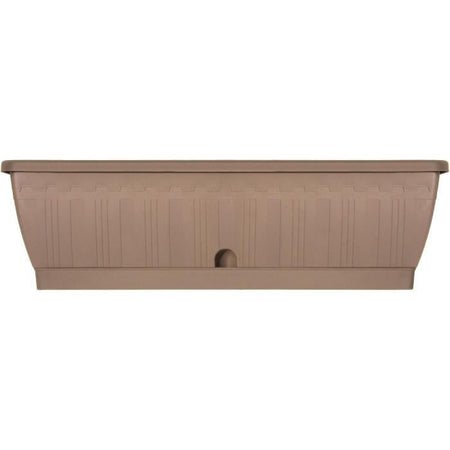 Jardiniere - GARDEN ID Terraflor - Tortora 60 cm - Durabilità - Riserva d'acqua - Riciclato e riciclabile al 100% - Volume per le piante.