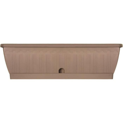 Jardiniere - GARDEN ID Terraflor - Tortora 60 cm - Durabilità - Riserva d'acqua - Riciclato e riciclabile al 100% - Volume per le piante.