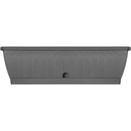 Jardiniere - GARDEN ID Terraflor - Antracite 60 cm - Durabilità - Riserva d'acqua - Riciclato e riciclabile al 100% - Volume per le piante.