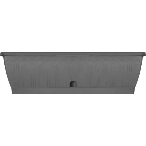 Jardiniere - GARDEN ID Terraflor - Antracite 60 cm - Durabilità - Riserva d'acqua - Riciclato e riciclabile al 100% - Volume per le piante.