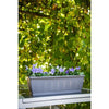 Jardiniere - GARDEN ID Terraflor - Antracite 60 cm - Durabilità - Riserva d'acqua - Riciclato e riciclabile al 100% - Volume per le piante.