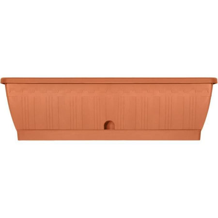 Jardiniere - GARDEN ID Terraflor - Terra 60 cm - Durabilità - Riserva d'acqua - Riciclato e riciclabile al 100% - Volume per le piante.