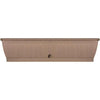 Jardiniere - GARDEN ID Terraflor - Tortora 80 cm - Durabilità - Riserva d'acqua - Riciclato e riciclabile al 100% - Volume per le piante.