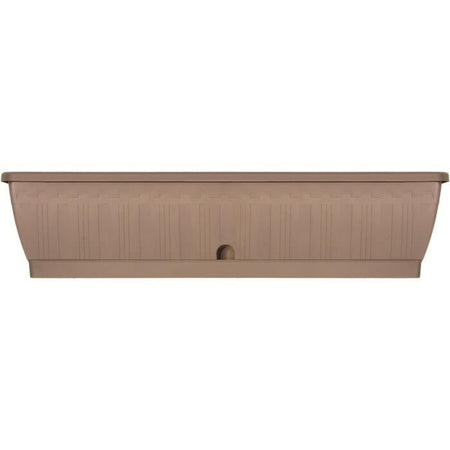 Jardiniere - GARDEN ID Terraflor - Tortora 80 cm - Durabilità - Riserva d'acqua - Riciclato e riciclabile al 100% - Volume per le piante.