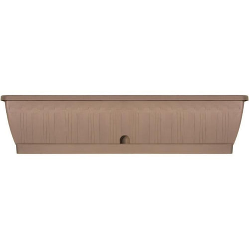 Jardiniere - GARDEN ID Terraflor - Tortora 80 cm - Durabilità - Riserva d'acqua - Riciclato e riciclabile al 100% - Volume per le piante.