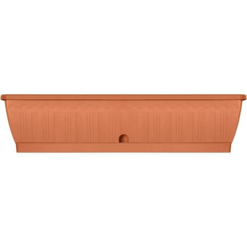 Jardiniere - GARDEN ID Terraflor - Terra 80 cm - Durabilità - Riserva d'acqua - Riciclato e riciclabile al 100% - Volume per le piante.