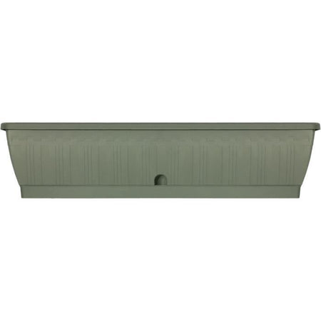 Jardiniere - GARDEN ID Terraflor - Verdigris 80 cm - Durabilità - Riserva d'acqua - Riciclato e riciclabile al 100% - Volume per le piante.