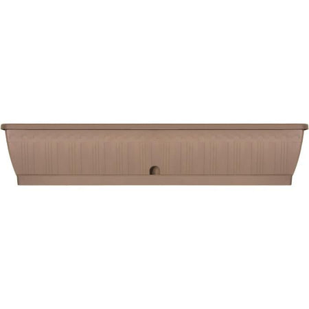 Jardiniere - GARDEN ID Terraflor - Tortora 100 cm - Durabilità - Riserva d'acqua - Riciclato e riciclabile al 100% - Volume per le piante.