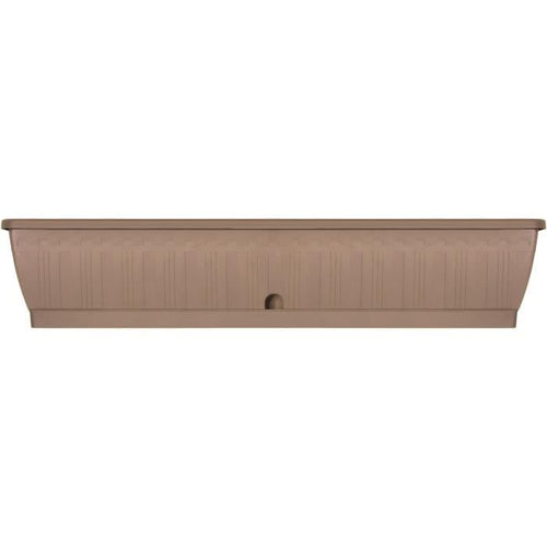 Jardiniere - GARDEN ID Terraflor - Tortora 100 cm - Durabilità - Riserva d'acqua - Riciclato e riciclabile al 100% - Volume per le piante.