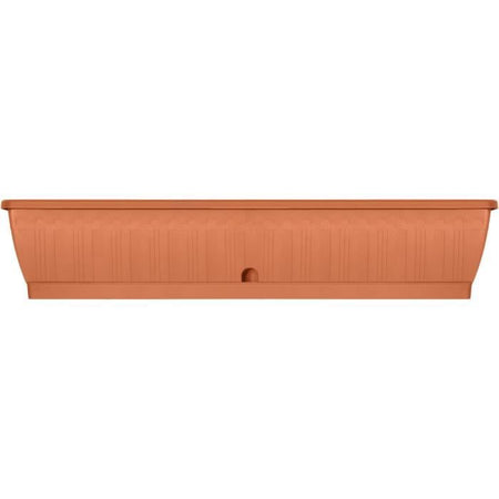 Jardiniere - GARDEN ID Terraflor - Terra 100 cm - Durabilità - Riserva d'acqua - Riciclato e riciclabile al 100% - Volume per le piante.