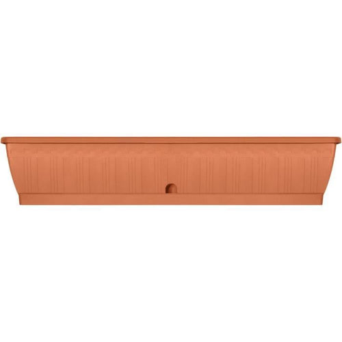 Jardiniere - GARDEN ID Terraflor - Terra 100 cm - Durabilità - Riserva d'acqua - Riciclato e riciclabile al 100% - Volume per le piante.