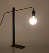 Lampada da tavolo Carter nera in acciaio h 50 cm