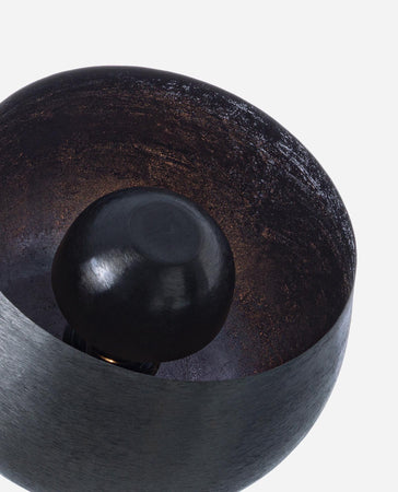 Lampada da tavolo "Ishan" in acciaio