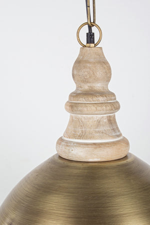 Lampadario "Zurine" in acciao 41x45