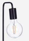 Lampada da tavolo Emotion nera in acciaio h 48 cm