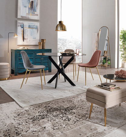 Lampadario "Maribel" oro in acciaio 28x25