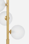 Piantana Balls 5 luci oro in acciaio e vetro h 156 cm