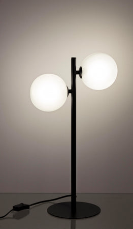 Lampada da tavolo "Balls" in acciaio h 54 cm