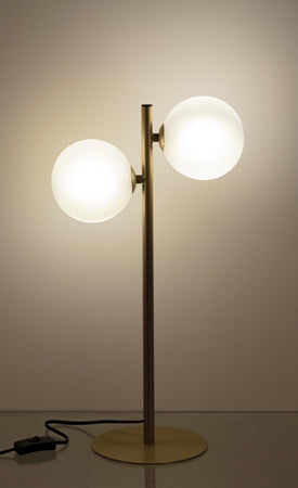 Lampada da tavolo "Balls" in acciaio h 54 cm