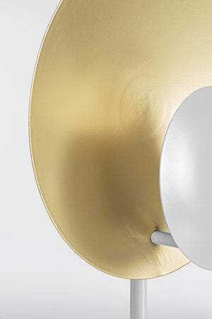 Lampada da tavolo "Design" in acciaio h 46 cm