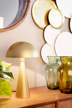 Lampada da tavolo "Modern" in acciaio h 36.5 cm