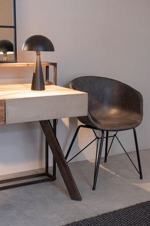 Lampada da tavolo "Modern" in acciaio h 36.5 cm