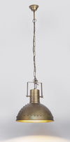 Lampadario 1 Luce Arlington in acciaio e legno di mango 41x168