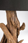 Lampada da tavolo Bluma in legno di teak riciclato h 82 cm