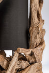 Lampada da Tavolo Bion in legno di teak riciclato h 70 cm