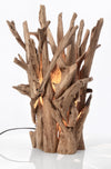 Lampada da tavolo Ace in legno di teak riciclato h 60 cm