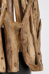 Lampada da tavolo Ace in legno di teak riciclato h 50 cm