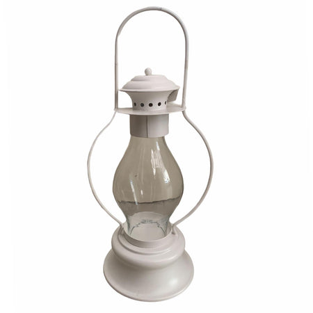 Lanterna in metallo Old Time appendibile da esterno e giardino h 36 cm